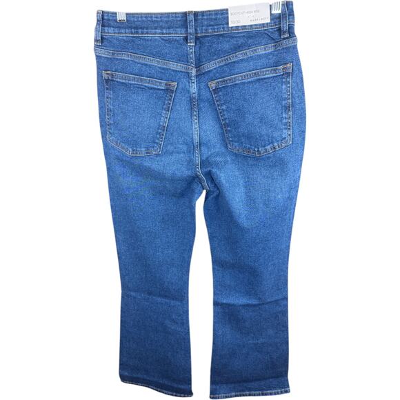 Warp + Weft Bootcut High Rise Jeans 26 Midtone Blue Denim RN149078 NWT 395230 - Picture 7 of 14